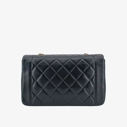jt103-chanel-vintage-black-lambskin-25cm-diana-flap-bag