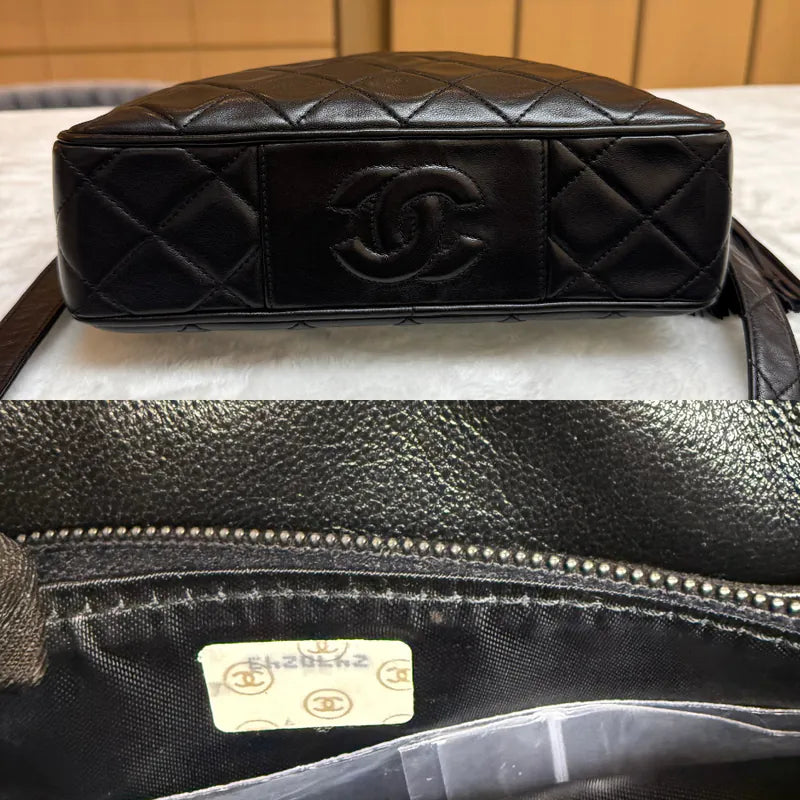 jx352-chanel-vintage-black-lambskin-quilted-camera-bag