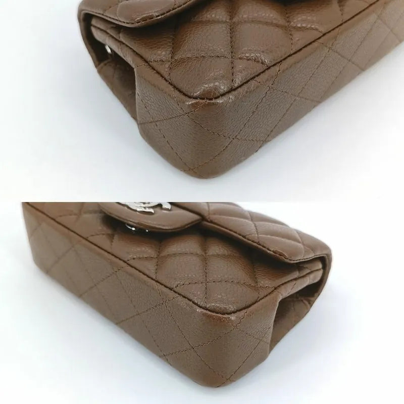 c453-chanel-vintage-brown-caviar-leather-mini-flap-bag