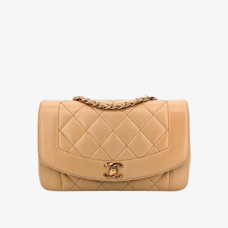 c427-chanel-vintage-beige-lambskin-22cm-diana-flap-bag