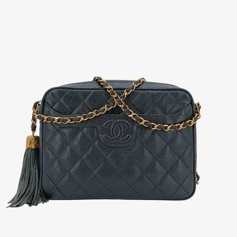 rb916-chanel-vintage-black-caviar-leather-tassel-camera-bag