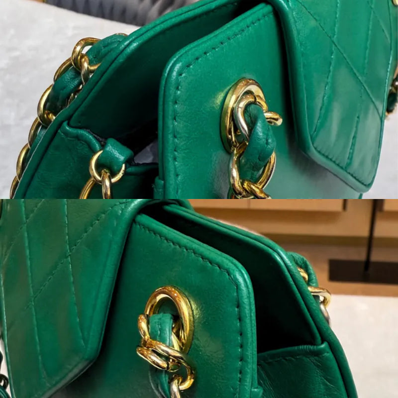 jw477-chanel-vintage-green-lambskin-quilted-flap-bag