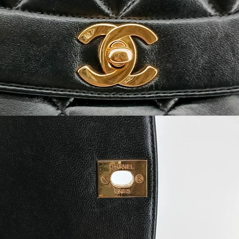 c327-chanel-vintage-black-lambskin-25cm-diana-flap-bag