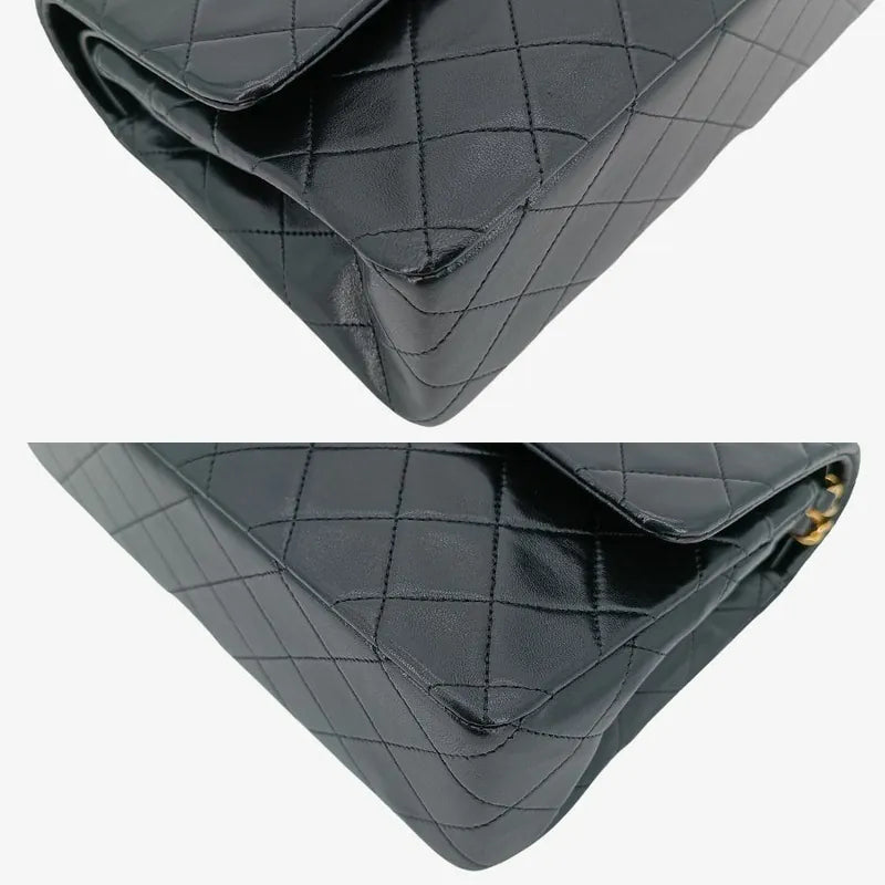 ra655-chanel-vintage-black-lambskin-25cm-classic-flap-bag