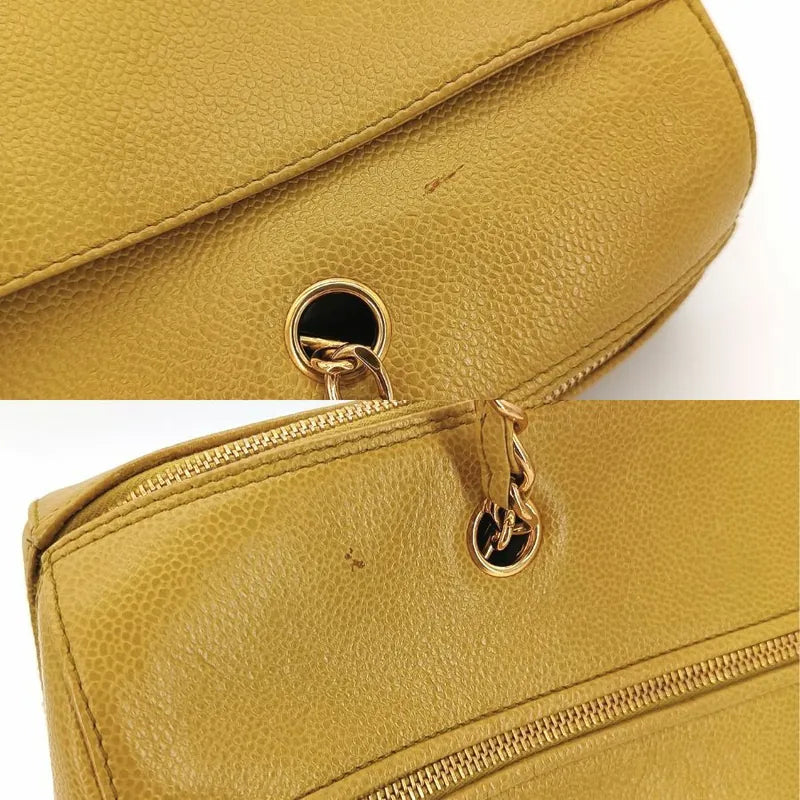 js337-chanel-vintage-yellow-caviar-leather-embossed-logo-tote-bag