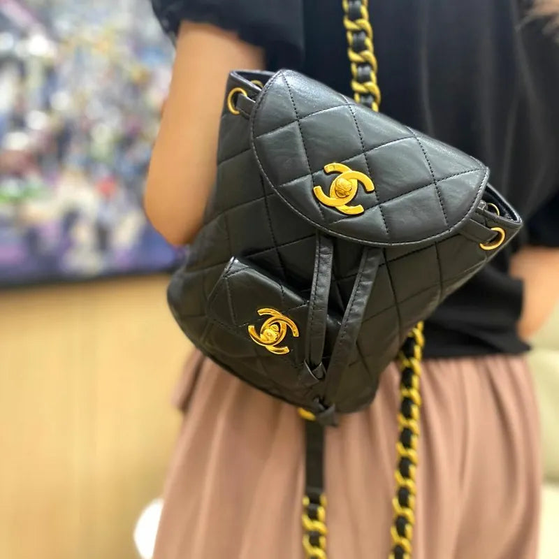 ra093-chanel-vintage-black-lambskin-duma-mini-backpack