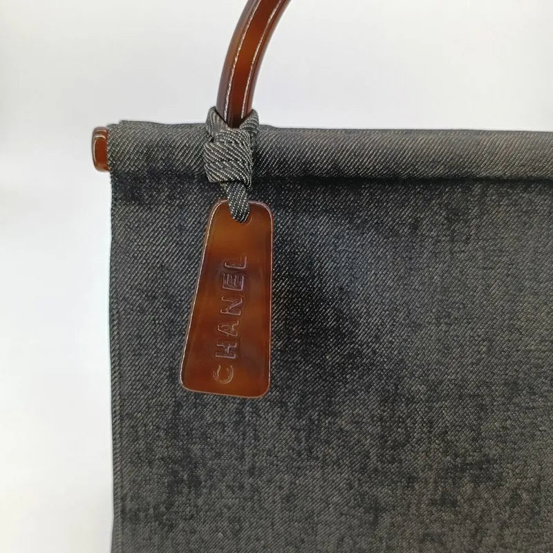 jt299-chanel-vintage-black-denim-tortoiseshell-tote-bag
