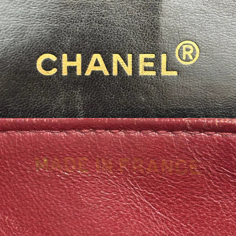 jah191-chanel-vintage-black-lambskin-quilted-flap-bag