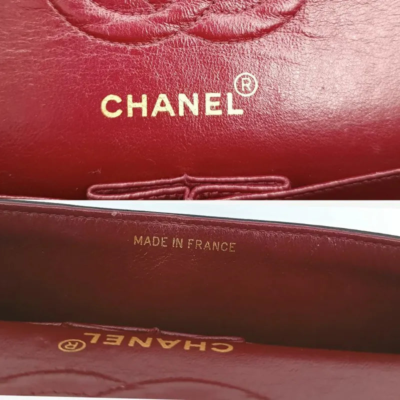 jt076-chanel-vintage-black-lambskin-23cm-classic-flap-bag