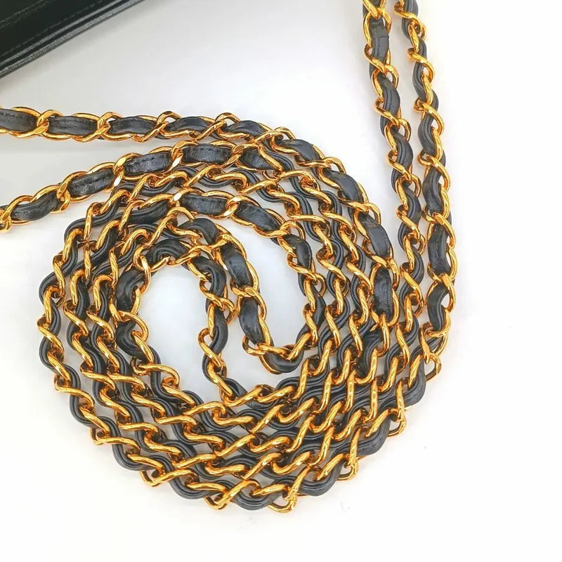 jt106-chanel-vintage-black-lambskin-sun-flower-charm-tote-bag