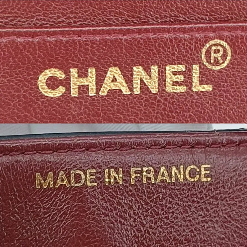 rb664-chanel-vintage-black-lambskin-chevron-flap-bag