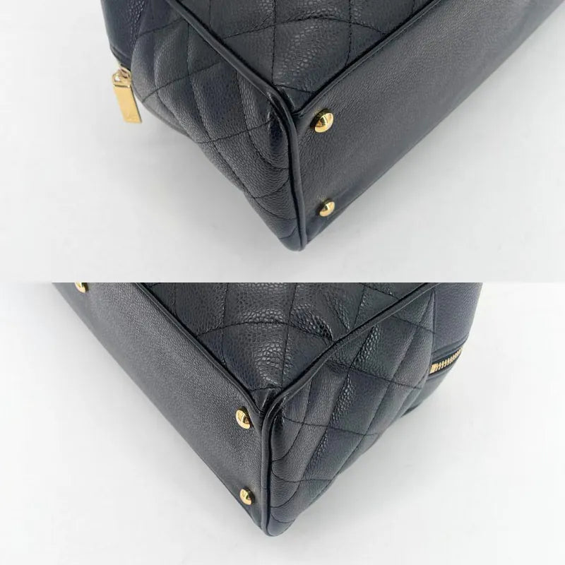 jw593-chanel-vintage-black-caviar-leather-boston-bag