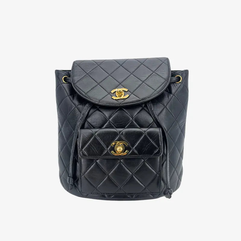 jx870-chanel-vintage-black-lambskin-duma-backpack