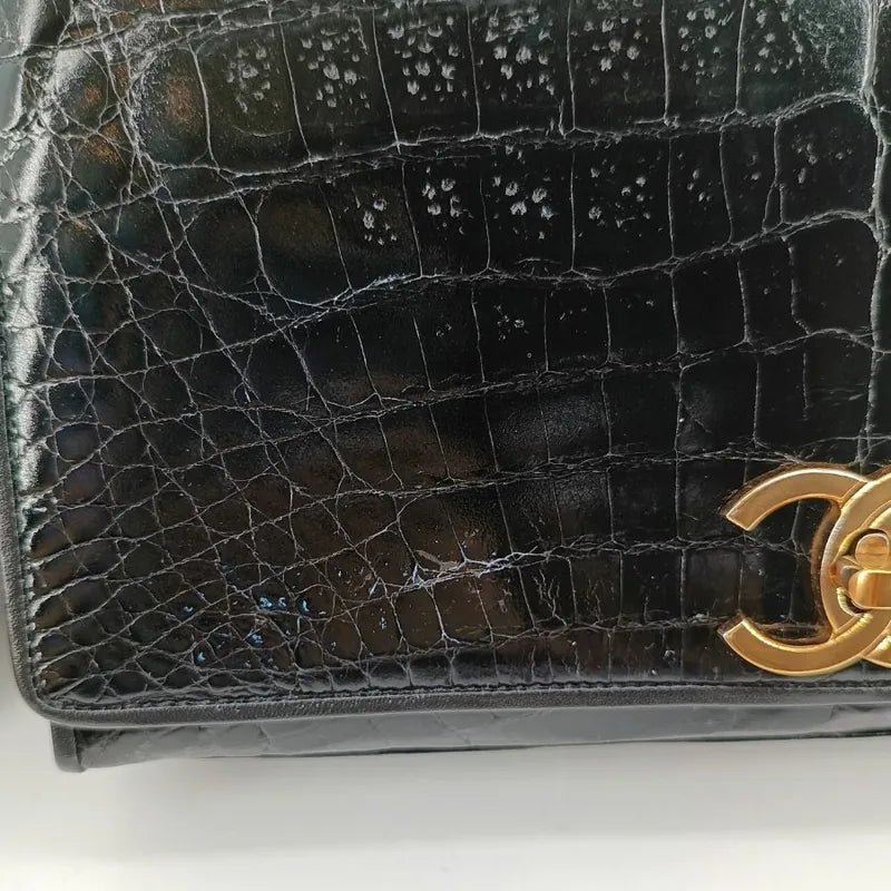 jt298-chanel-vintage-black-crocodile-skin-flap-bag