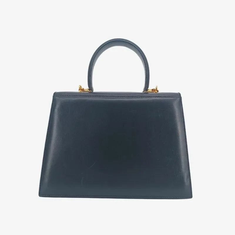 js463-salvatore-ferragamo-black-leather-gancini-shoulder-bag