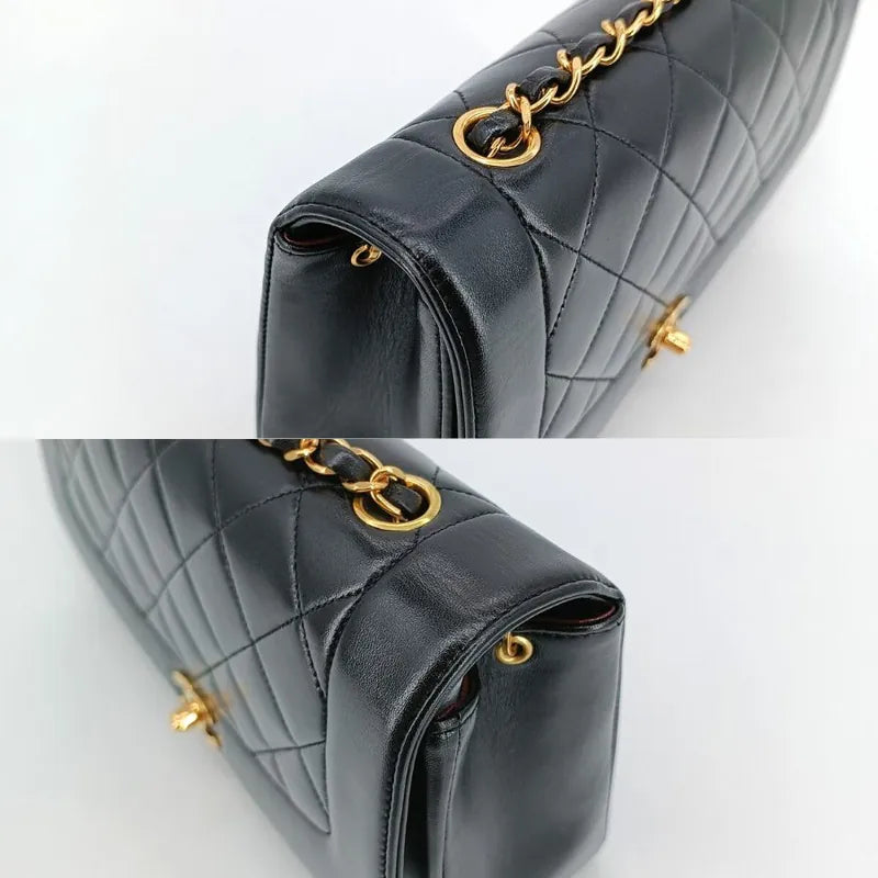 jt637-chanel-vintage-black-lambskin-25cm-diana-flap-bag
