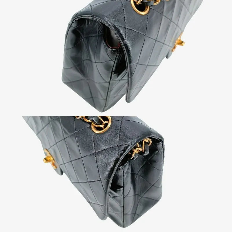 jr524-chanel-vintage-black-lambskin-25cm-classic-flap-bag