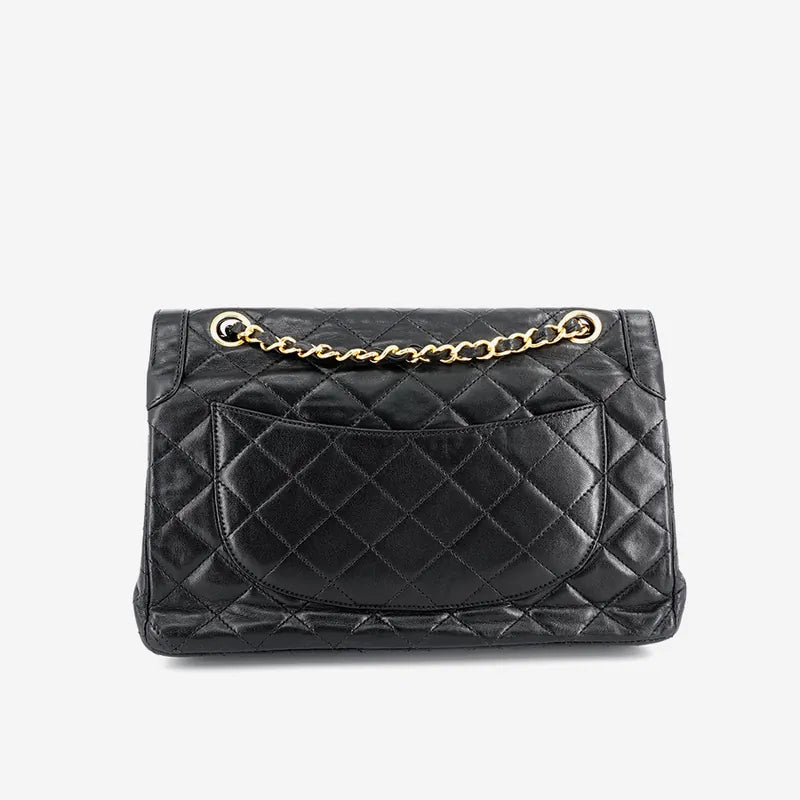 jm977-chanel-vintage-black-lambskin-paris-limited-edition-flap-bag