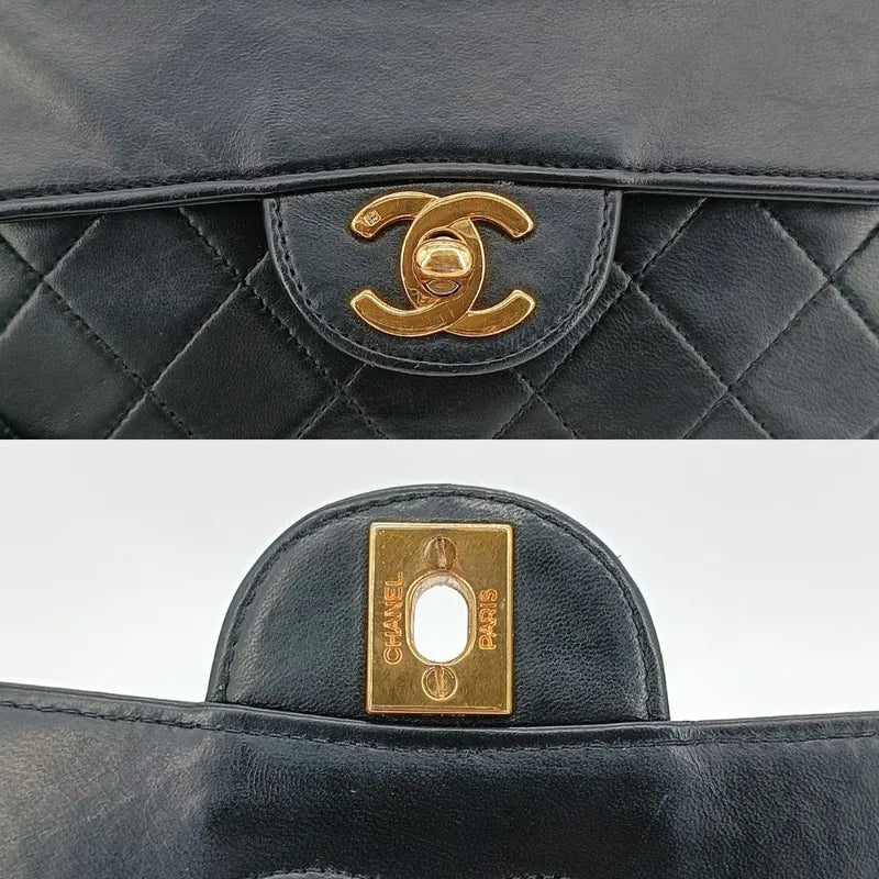 c379-chanel-vintage-black-lambskin-quilted-flap-bag