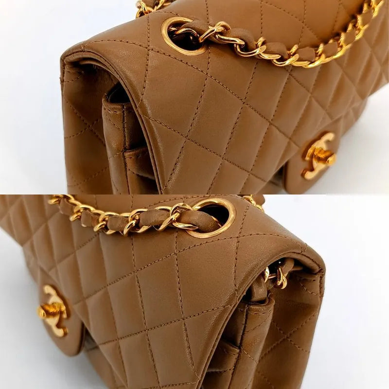 jt021-chanel-vintage-beige-lambskin-23cm-classic-flap-bag