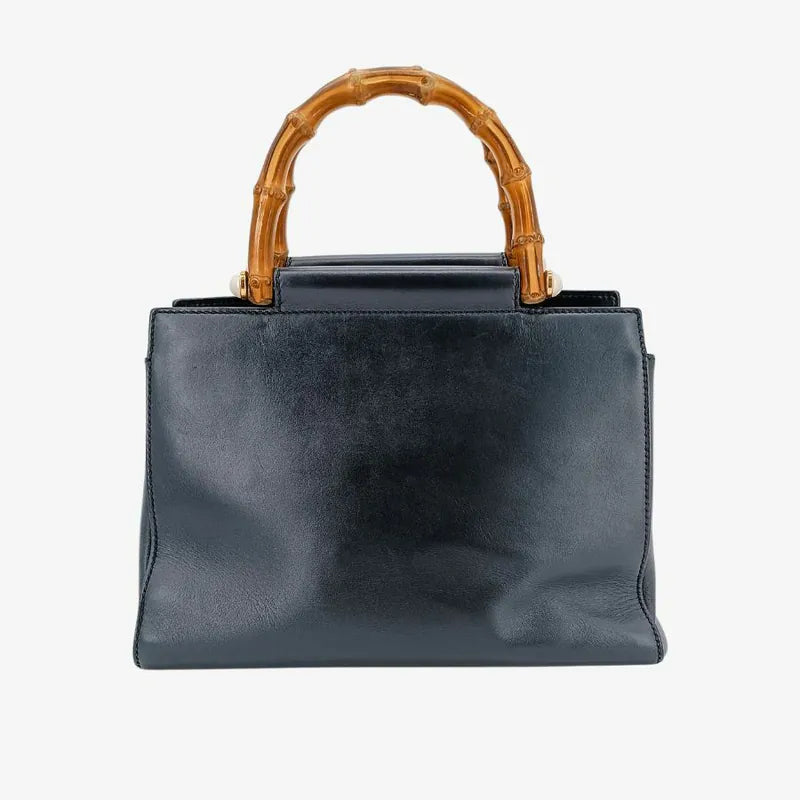 ju278-gucci-black-leather-nimfair-bamboo-shoulder-bag