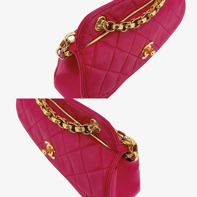 ra627-chanel-vintage-pink-lambskin-gold-chain-flap-bag