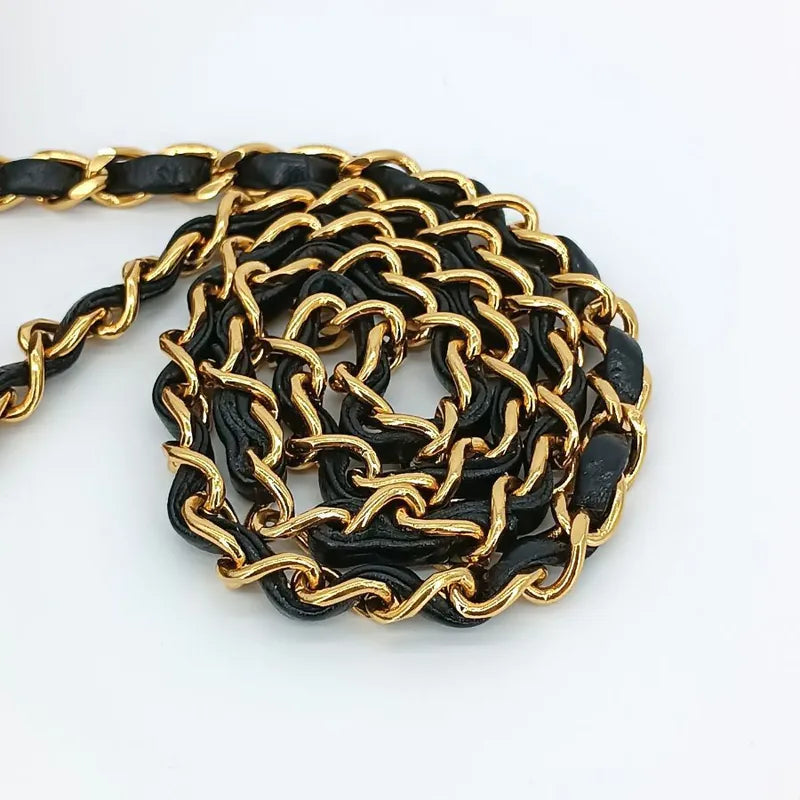 js367-chanel-vintage-black-lambskin-quilted-flap-bag