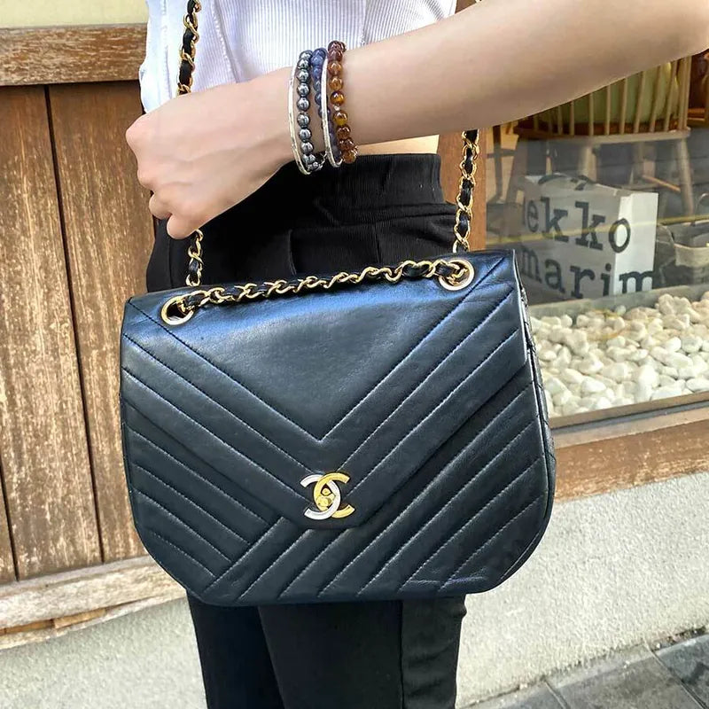 90195512-chanel-vintage-black-lambskin-paris-limited-edition-flap-bag