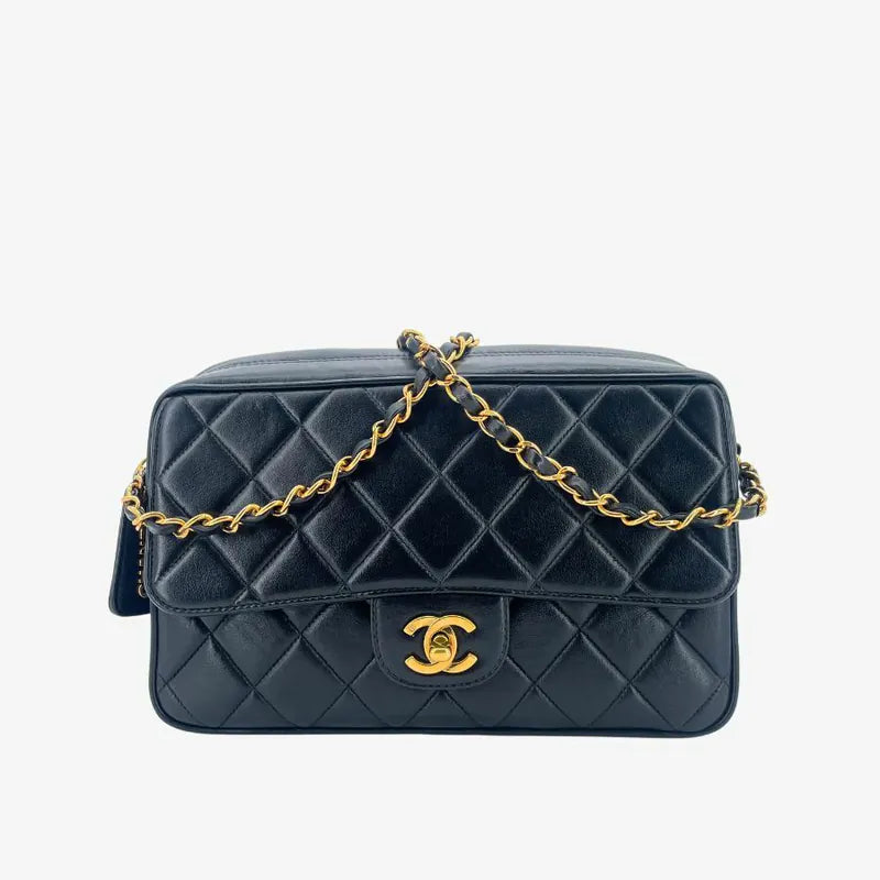 jah186-chanel-vintage-black-lambskin-quilted-camera-bag