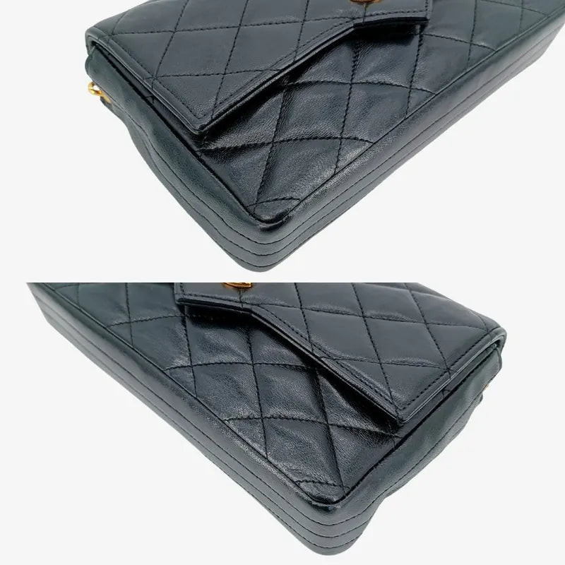 c402-chanel-vintage-black-lambskin-crystal-embellished-pointed-flap-bag