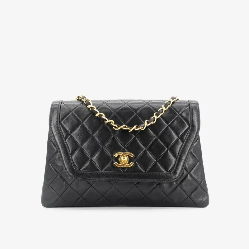 jr928-chanel-vintage-black-lambskin-trapezoid-flap-bag