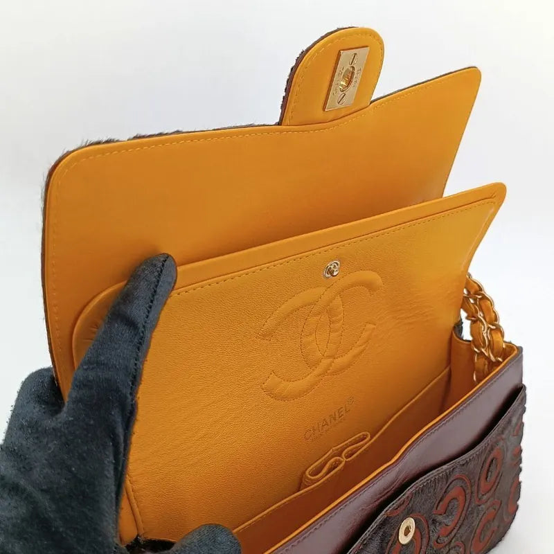 js007-chanel-vintage-brown-pony-hair-lambskin-classic-flap-bag