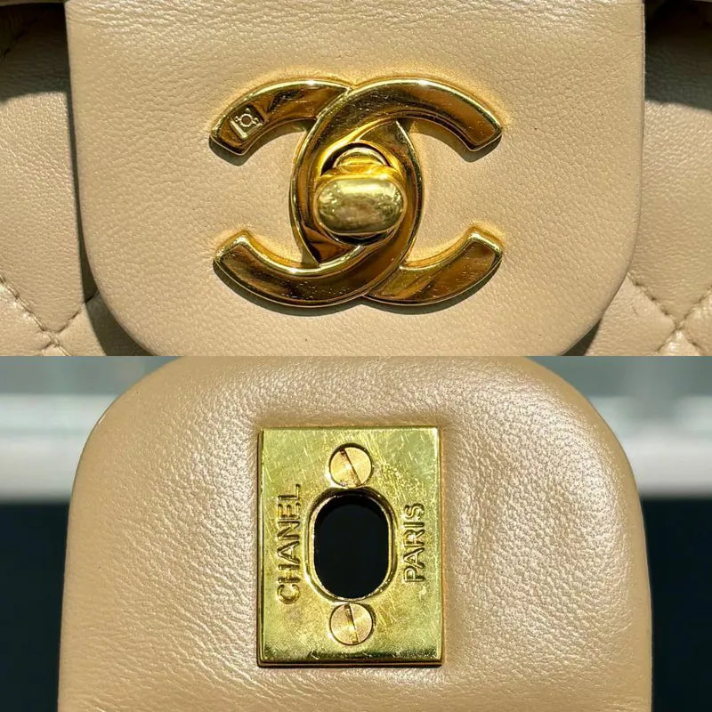 ra833-chanel-vintage-beige-lambskin-25cm-classic-flap-bag