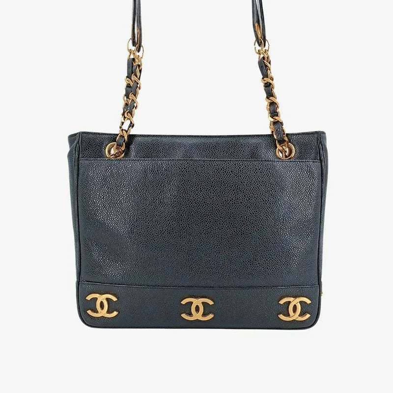 jt730-chanel-vintage-black-caviar-leather-triple-cc-tote-bag