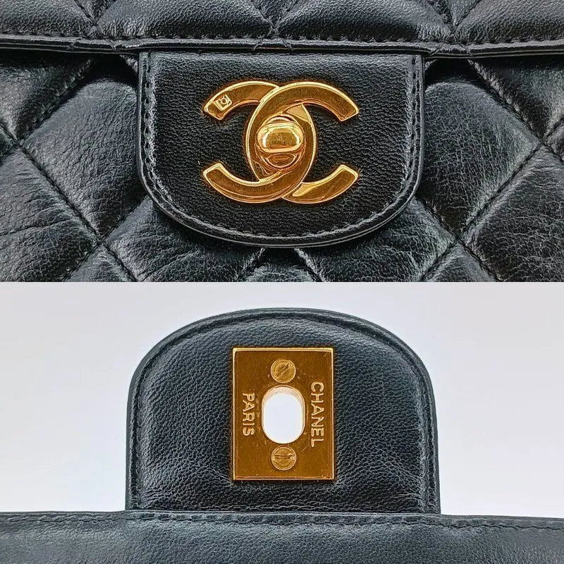 ju373-chanel-vintage-black-lambskin-quilted-flap-bag