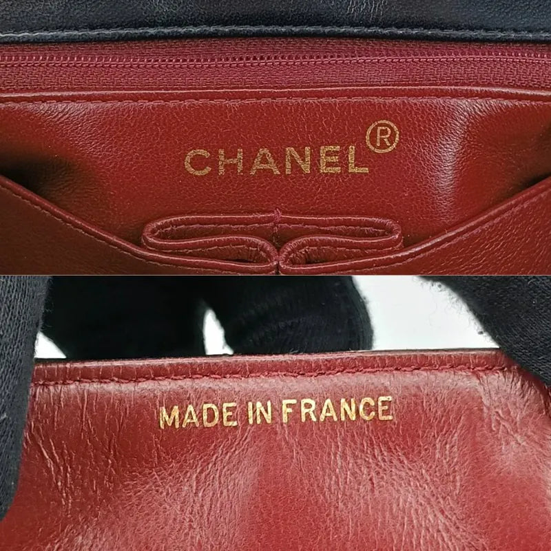 jt615-chanel-vintage-black-lambskin-20cm-mini-square-flap-bag