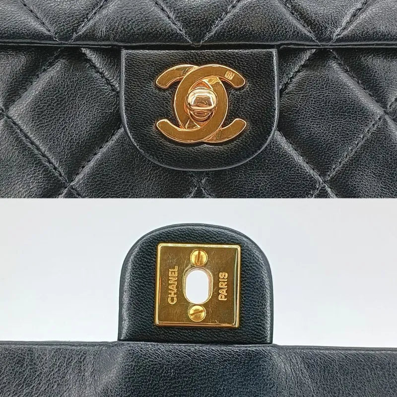 jt615-chanel-vintage-black-lambskin-20cm-mini-square-flap-bag