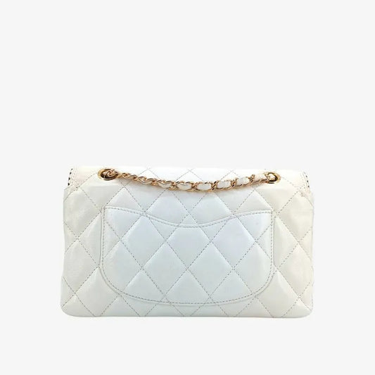 jt157-chanel-vintage-white-lambskin-25cm-flap-bag