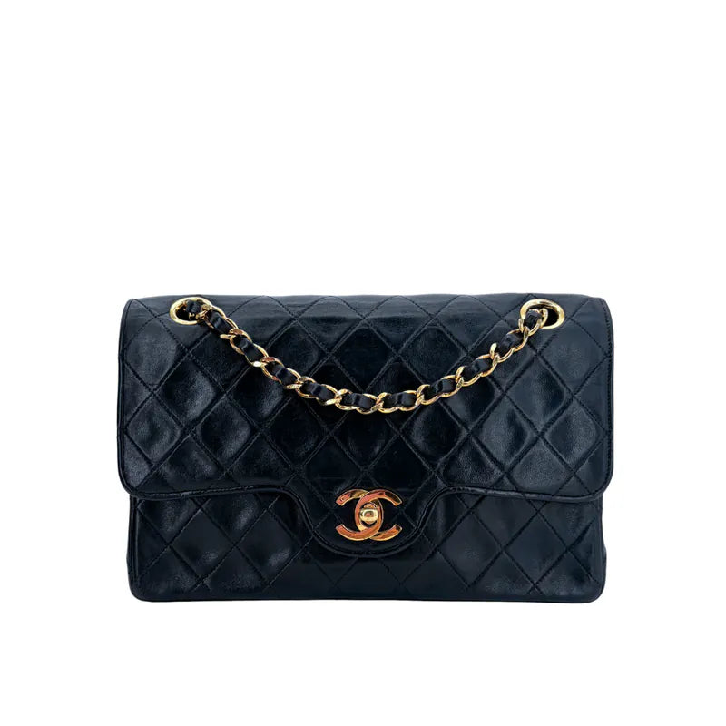 c563-chanel-vintage-navy-lambskin-quilted-flap-bag