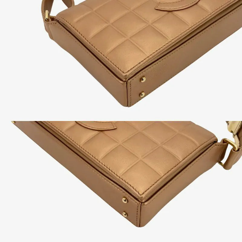jw180-chanel-vintage-bronze-lambskin-chocolate-bar-handbag