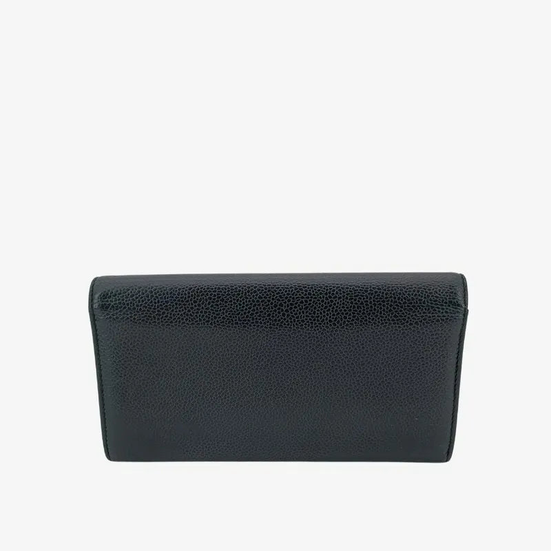 jr543-chanel-black-caviar-leather-long-flap-wallet