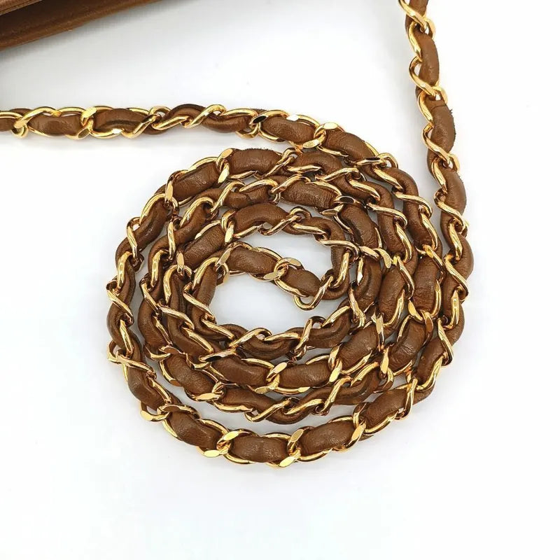 c307-chanel-vintage-brown-lambskin-chevron-shoulder-bag