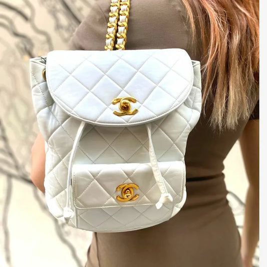 c338-chanel-vintage-white-lambskin-duma-backpack