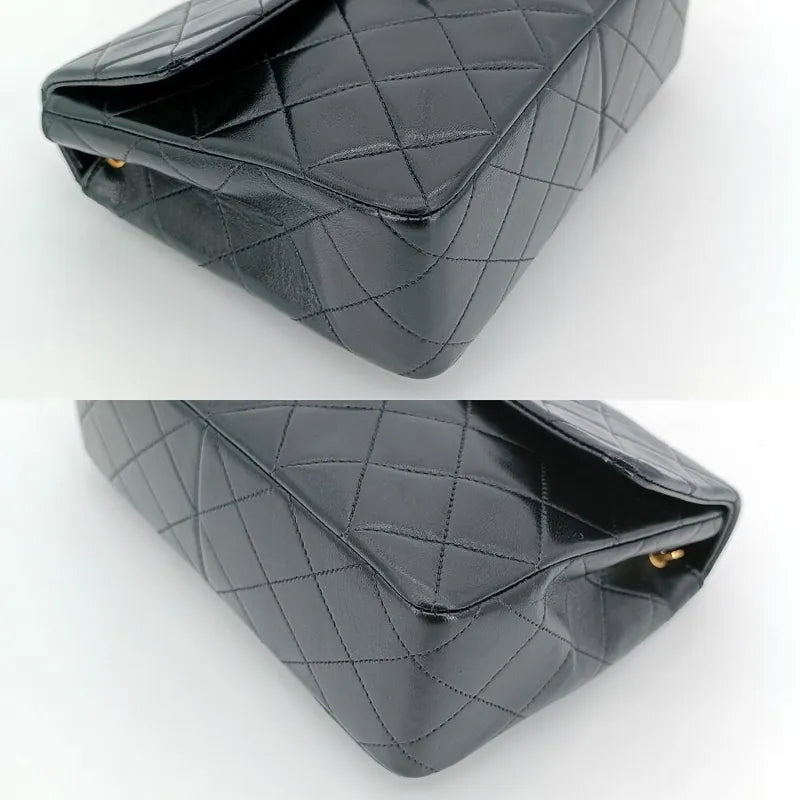 js717-chanel-vintage-black-lambskin-20cm-mini-square-flap-bag