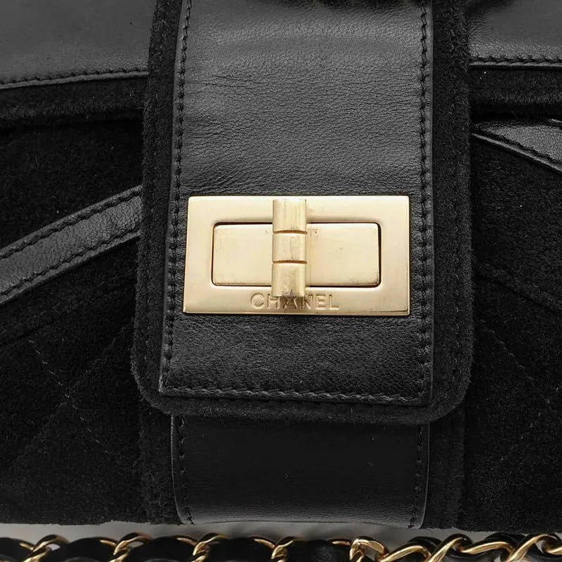 js302-chanel-black-suede-255-flap-bag
