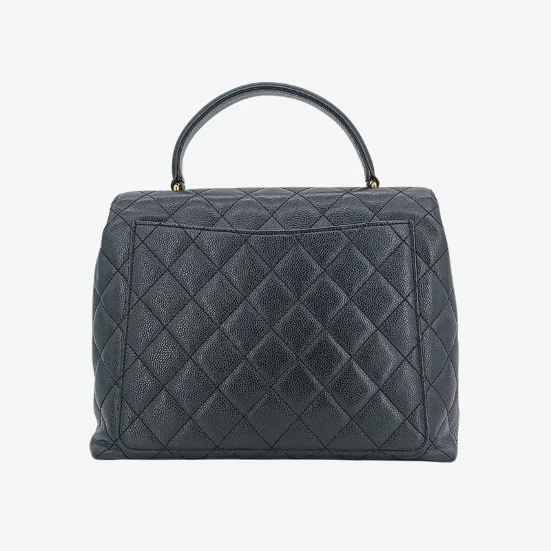 c412-chanel-vintage-black-caviar-leather-kelly-handbag