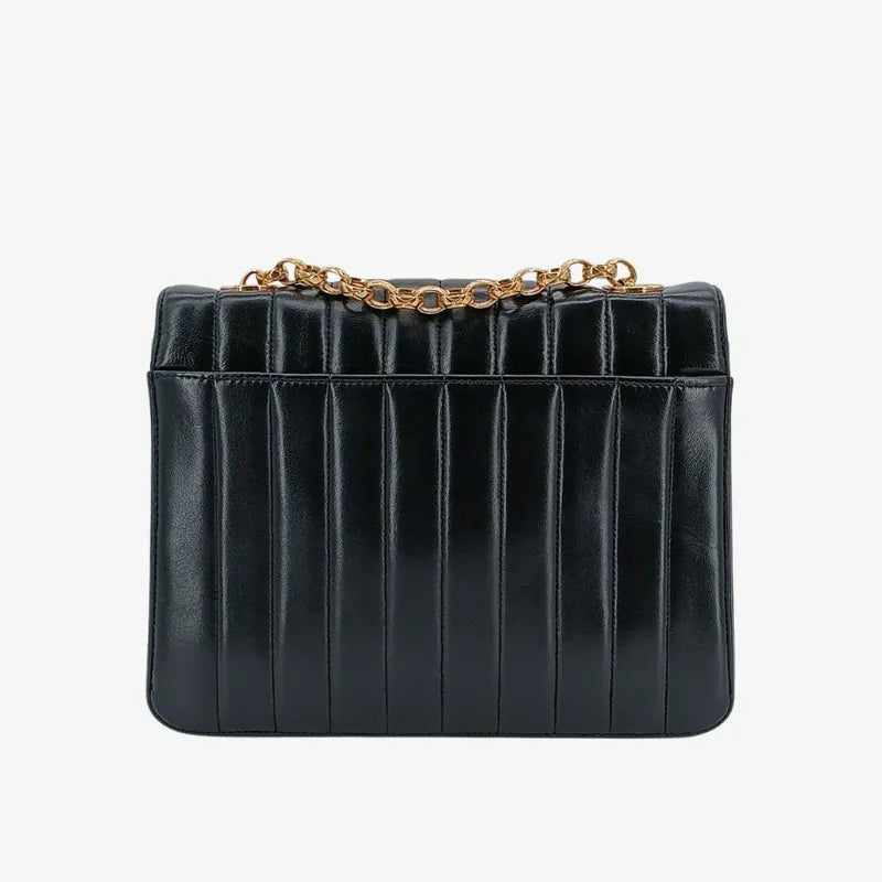 ju296-chanel-vintage-black-lambskin-vertical-gold-chain-flap-bag