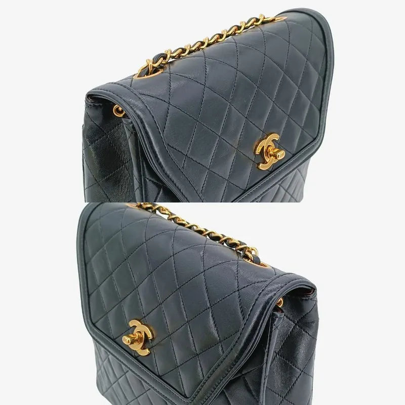 js402-chanel-vintage-black-lambskin-trapezoid-flap-bag