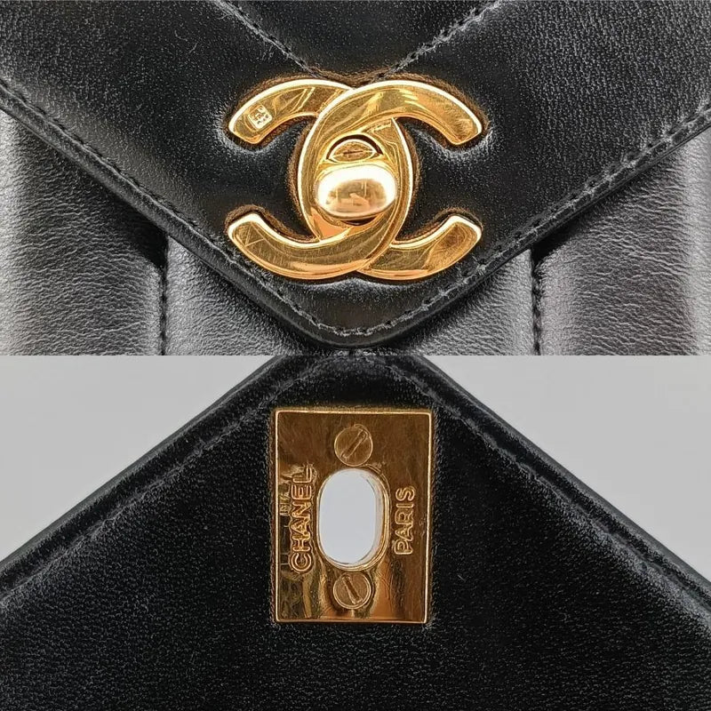 jt283-chanel-vintage-black-lambskin-chevron-envelope-flap-bag