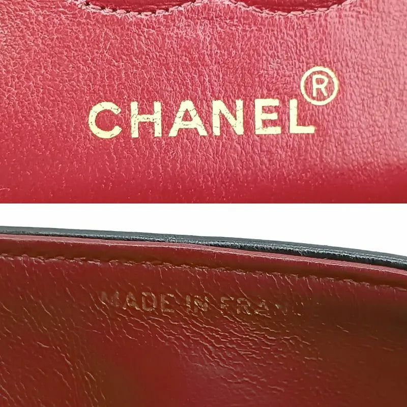 js620-chanel-vintage-black-lambskin-23cm-classic-flap-bag